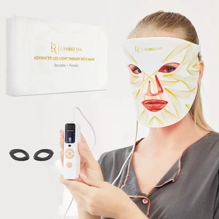 OEM Light Therapy Led Facial Masks Beauty Soft Silicone Infrared Red Therapy Led Mask Flexible Led Face Mask