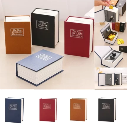 Dictionary Mini Safe Boxes Book Money Box Secret Security Safe Lock Cash Money Coin Storage Jewellery Key Locker For Kid Gift