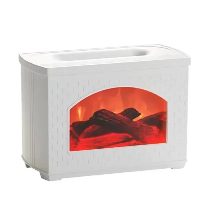 Flame Air Diffuser Humidifier 270 Ml USB Fireplace Simulation Flame Diffuser Ultrasonic Flame Oil Diffuser For Bedroom For Home