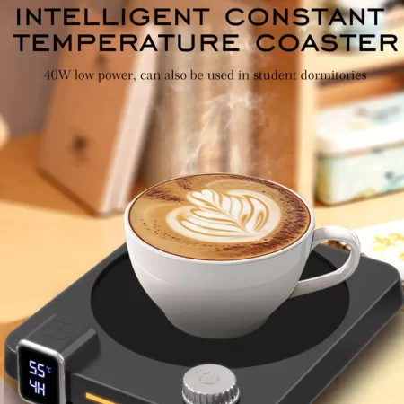 Coffee Mug Warmer Coffee Heating Pad Timing Heated Coaster 9 Speed Constant Temperature Coaster Suitable For Hot Beverages